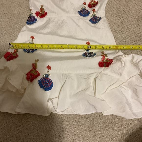 Tanya Taylor Lula Beaded Sequin Embroidered Dress Size 4 Multi Colored - Picture 13 of 15